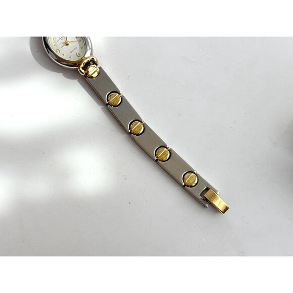 LA Express Dual T Thin Bracelet Bracelet Ladies Vintage Wristwatch - mm - WORKS! - Picture 10 of 11